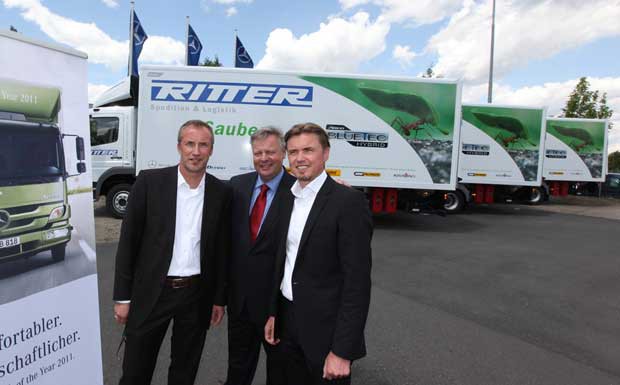 Ritter Logistik setzt erste Hybrid-LKW ein