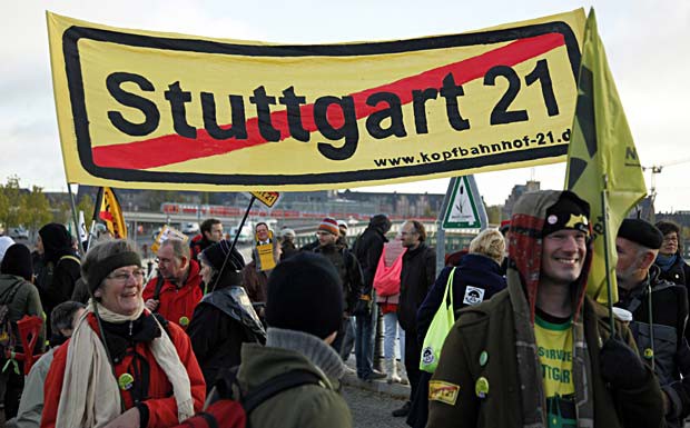 Polizei untersucht Stuttgart-21-Baustelle 