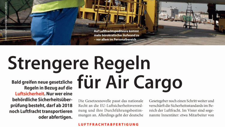 Strengere Regeln für Air Cargo