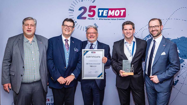 Aftermarket Support: TMD Friction erhält TEMOT-Auszeichnung
