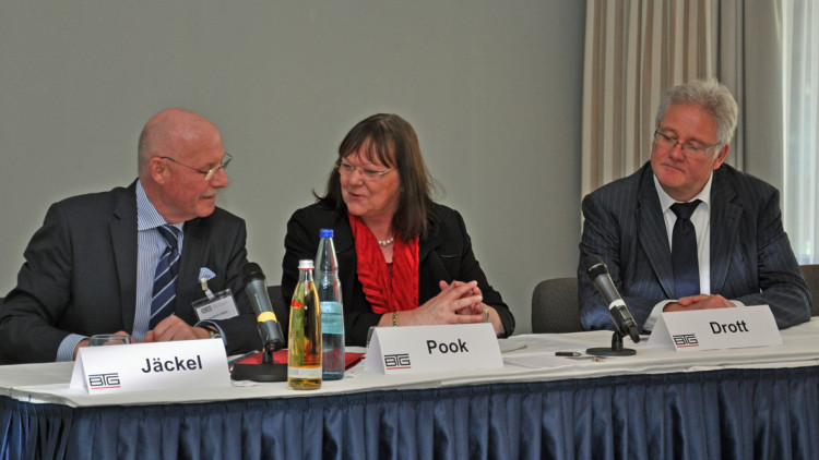 BTG Jahreshauptversammlung 2015: Joachim Jäckel, Sigrid Pook, Thomas Drott