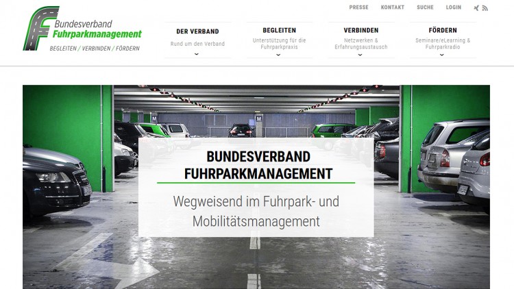 Relaunch: Fuhrparkverband mit neuer Website