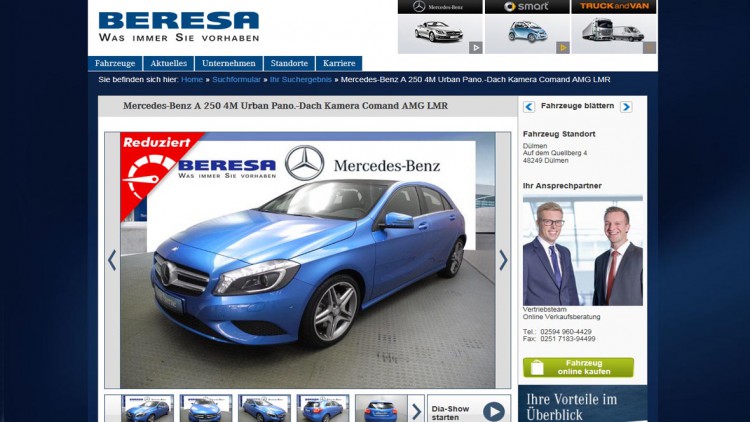 Bersea Online-Shop für Gebrauchtwagen