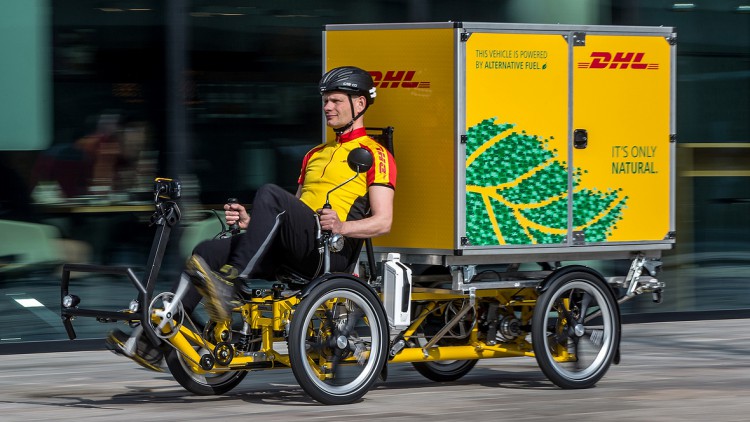 Neues Auslieferprinzip: DHL testet Fahrrad-Laster