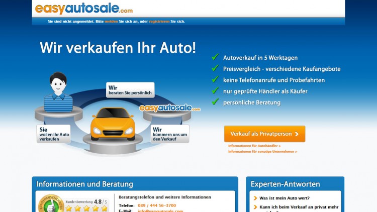 Start-up: Autoscout24 kauft Easyautosale