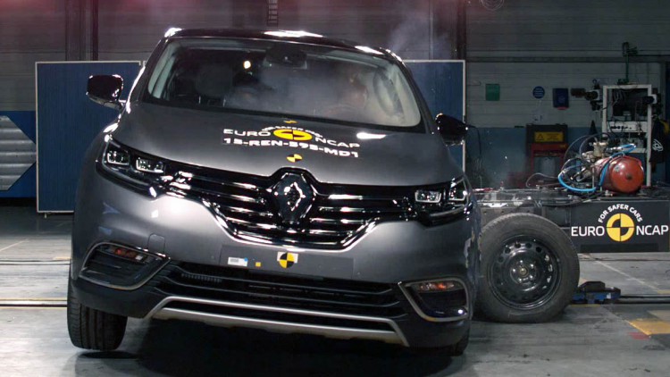 EuroNCAP-Crashtest: Fünf Sterne für Renault Espace und Suzuki Vitara
