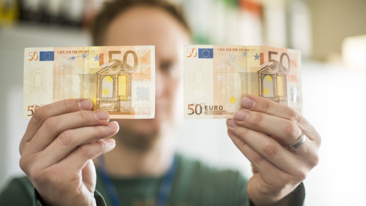 Falschgeld: 50 Euro Schein