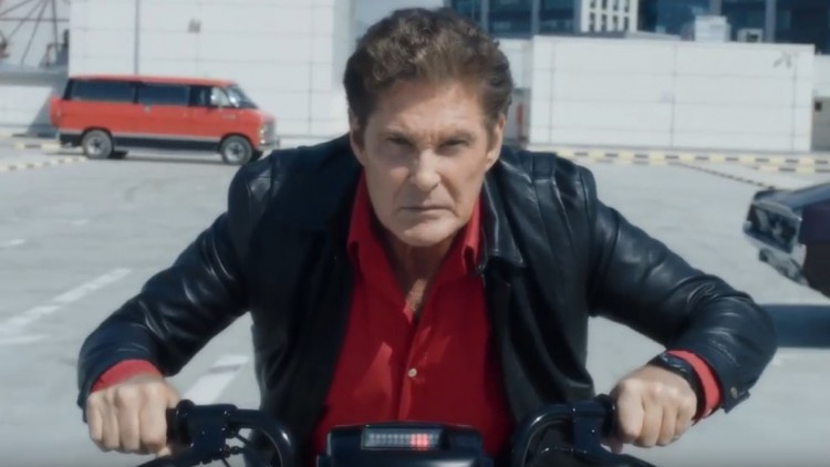 "Moped Rider": Mobile.de wirbt mit David Hasselhoff