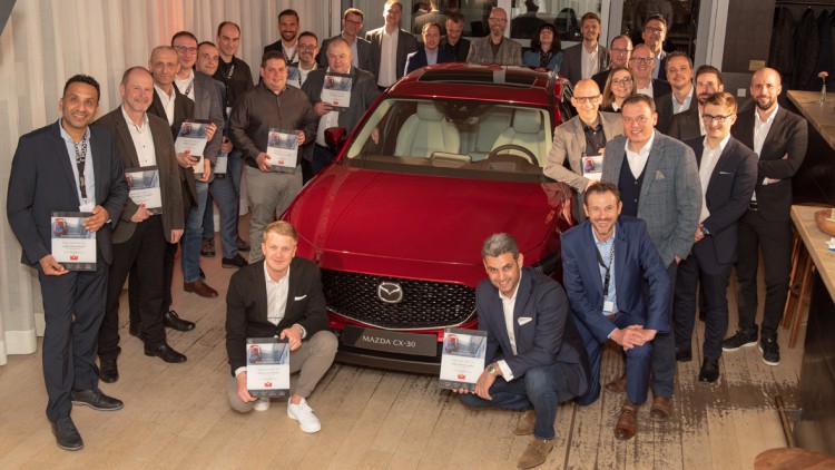 Leistungswettbewerb: Mazda ehrt Top-Verkäufer 2018