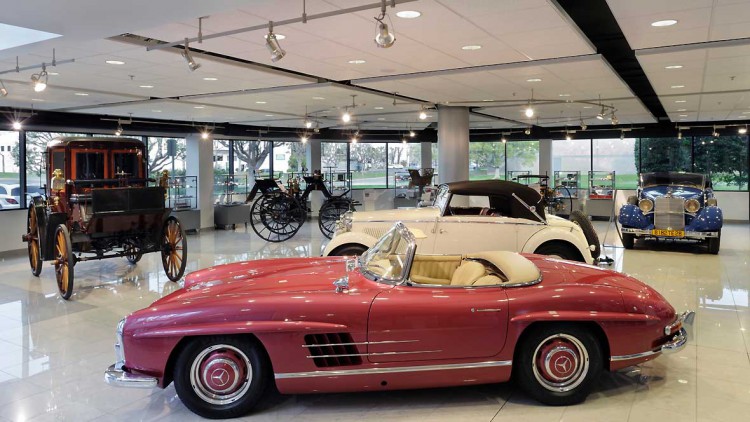 Mercedes Classic Center Irvine: Schätze, wohin man schaut