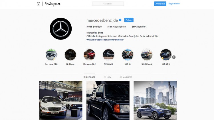 un millón Empuje claramente Social Media: Mercedes hat die meisten Follower | autohaus.de