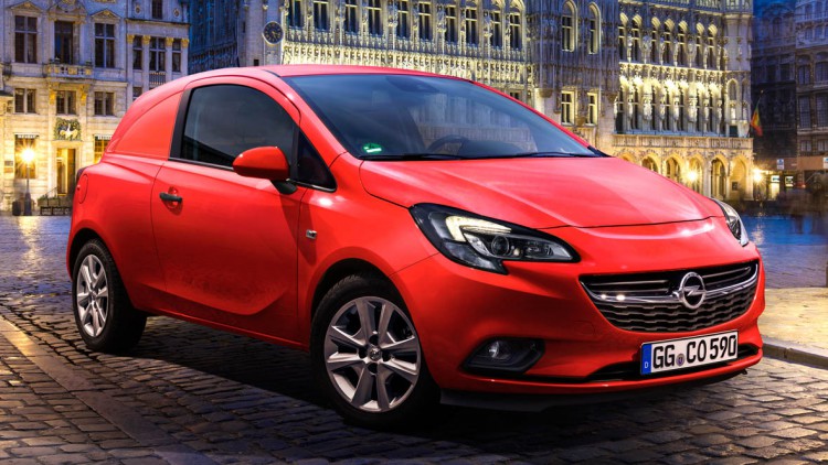 Opel Corsavan: Rückbank raus, Waren rein