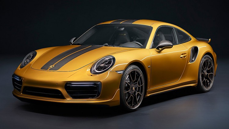 Porsche 911 Turbo S Exclusive Series: Seltenes Goldstück