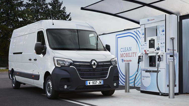 Renault-Transporter: Große Reichweite dank kleiner Brennstoffzelle