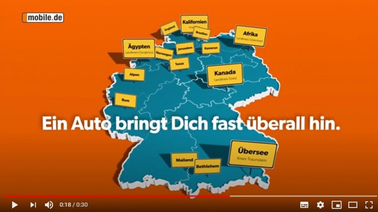 Mobile.de: Neue Kampagne wirbt für Auto-Urlaub in Deutschland