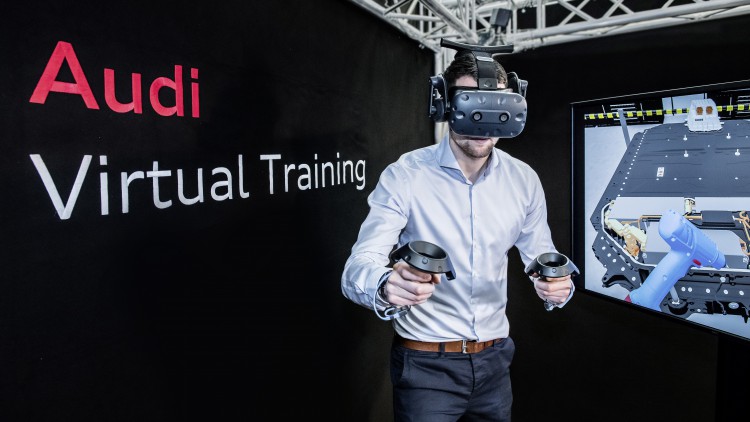 Audi-Serviceorganisation: Virtual Reality macht Techniker fit für E-Mobilität