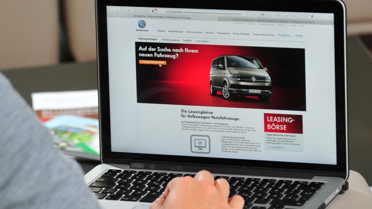 Junge Gebrauchtwagen: VW Nutzfahrzeuge bietet Online-Leasing