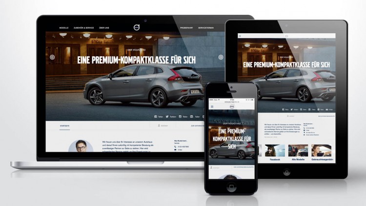 Volvo: Händler-Webseiten in neuem Design