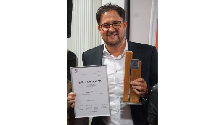 Auszeichnung: Yourquickdeal erhält Eifel-Award 2019