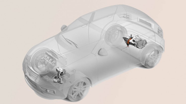 Achshybrid-Konzept für Klein- und Kompaktwagen: Elektrisierung mit Vielfach-Nutzen