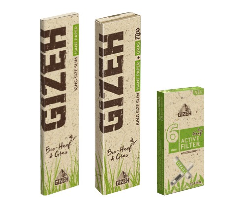 Natürliche Produkte aus Gras und Hanf: Gizeh launcht eine neue Linie für umweltbewusste Genussmomente 