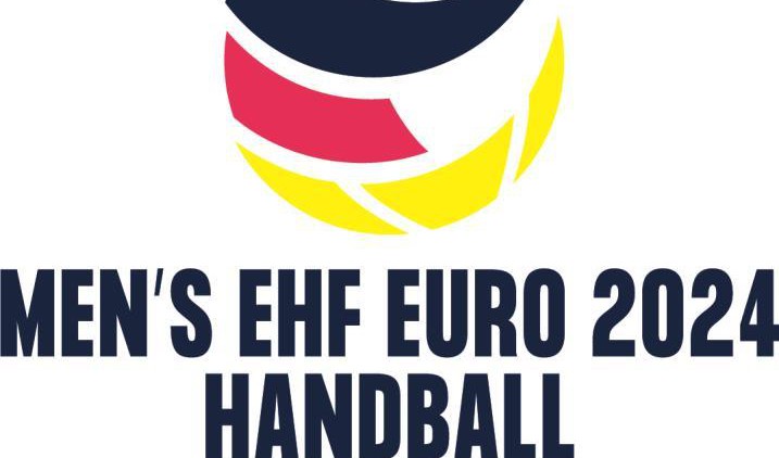 Offizielles Logo der EHF EURO 2024 der Männer, dem wichtigsten Turnier der Europäischen Handballföderation.