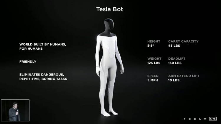 Tesla-Bot angekündigt: Elon Musk will humanoiden Roboter bauen