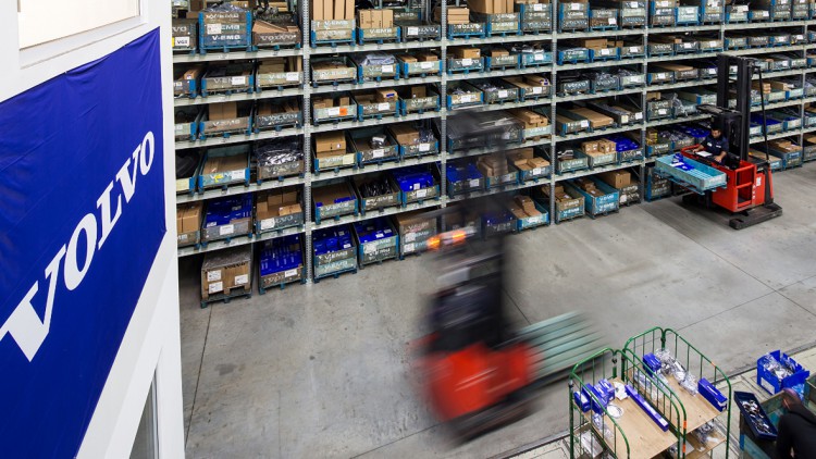 Ersatzteile: Logistik-Netz von Volvo komplett