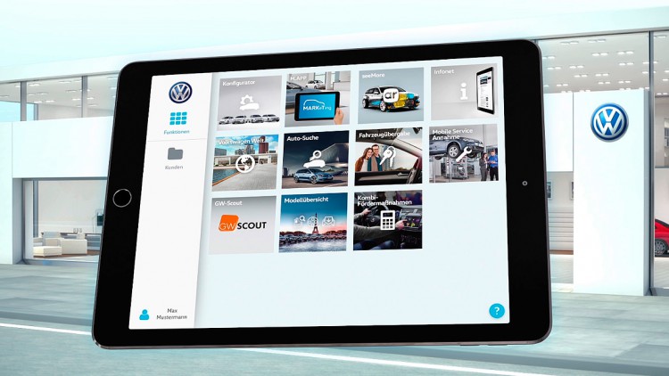 Digitales Autohaus: Neue Tablet-App für VW-Händler