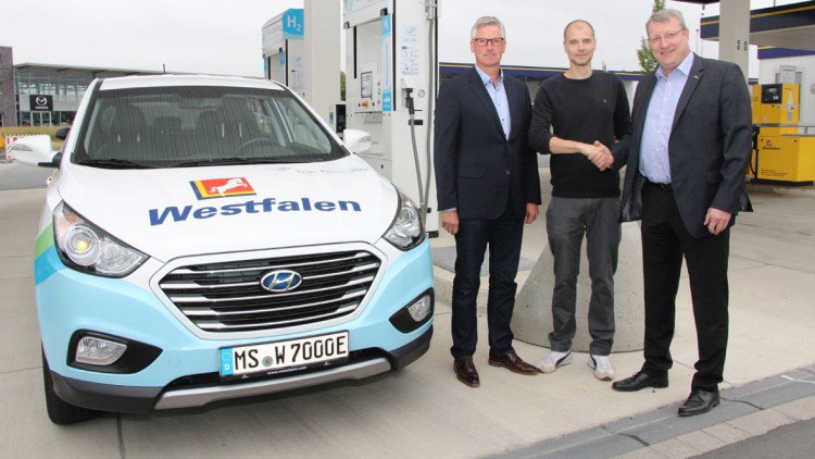 Wasserstofffahrzeug: Westfalen kooperiert mit Stadtteilauto Carsharing