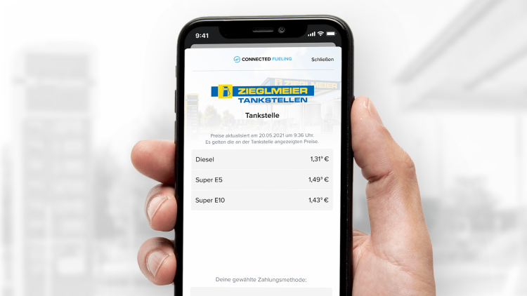 Zieglmeier und Pace erweitern digitales Angebot: Mobiles Bezahlen mit der ZGM-Tankkarte in den Apps Pace Drive und Spritadvisor