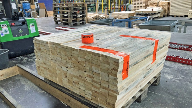 Paletten Holz HPE Qualitätskontrolle
