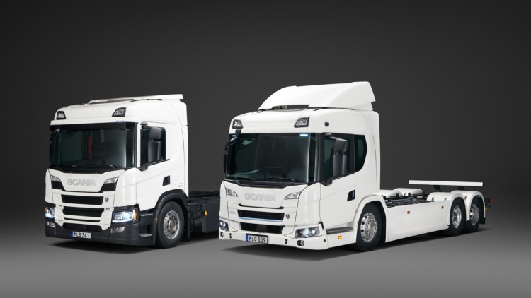 Scania, E-Lkw, Plug-in-Hybrid, Scania P 360 Plug-in-Hybrid und Scania 25 L BEV