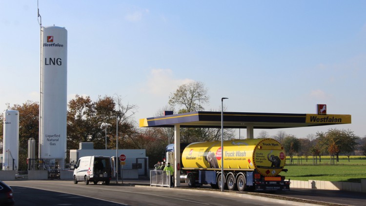 Westfalen, LNG-Tankstelle, Münster-Amelsbüren