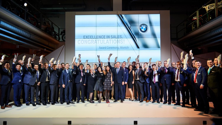 "Excellence in Sales Award 2016": BMW ehrt weltbeste Händler